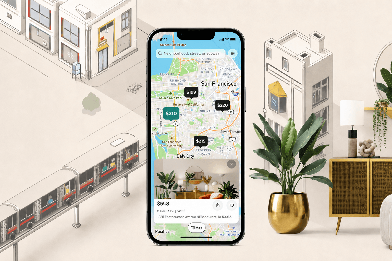 Modern iOS Real Estate App for a US Agency